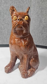 Folk Art Ohio Sewer Tile Dog