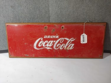 Drink Coca Cola Embossed Sign