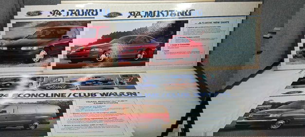 1990s Ford Vehicle Stat Posters