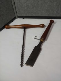 W Butcher Cast Steel Chisel and Auger