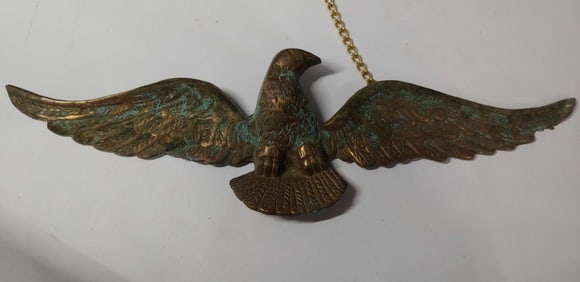 Federal Eagle Brass Wall Plaque