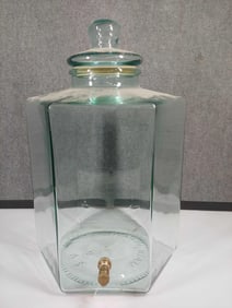 Large Glass Italian Beverage Dispenser