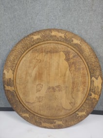 Folk Art Bulldog Breadboard