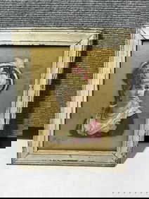 Framed Die Cut Victorian Woman