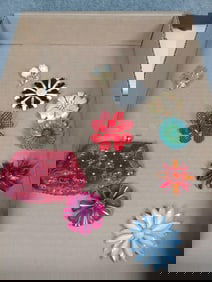 Ladies Floral and Enamel Brooches