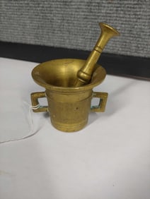 Brass Miniature Mortar and Pestle