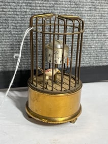 Antique German Kaiser Mechanical Bird Cage Ticking Clock