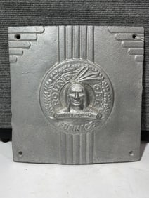 Round Oak Furnace Native American Door