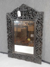 Carved Gothic Style Wall Mirror