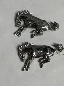 Chrome Ford Mustang Emblems