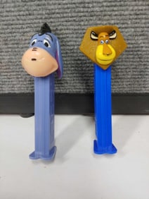 Eeyore and Madagascar Lion Pez Dispensers