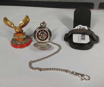 Harley Davidson Billy Bike Watch & Stand