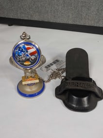 Harley Davidson American Pride The Ultimate Chopper Watch & Stand