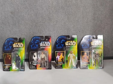 Star Wars Emperor Palpatine, Admiral Ackbar, Dengar, and Han Solo