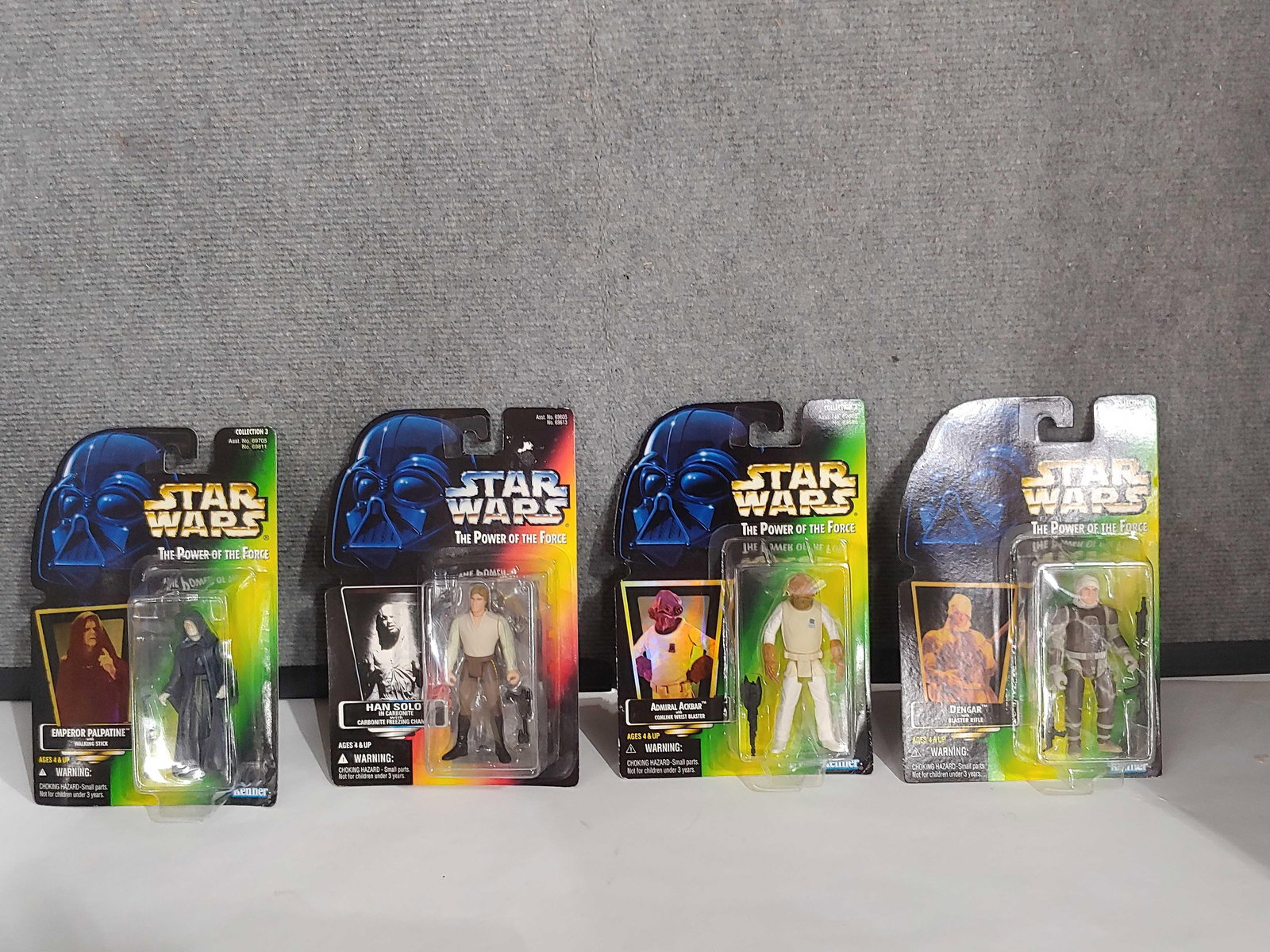 Star Wars Emperor Palpatine, Admiral Ackbar, Dengar, and Han Solo (1 of 5)