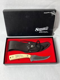Schrade Scrimshaw Skinning Knife