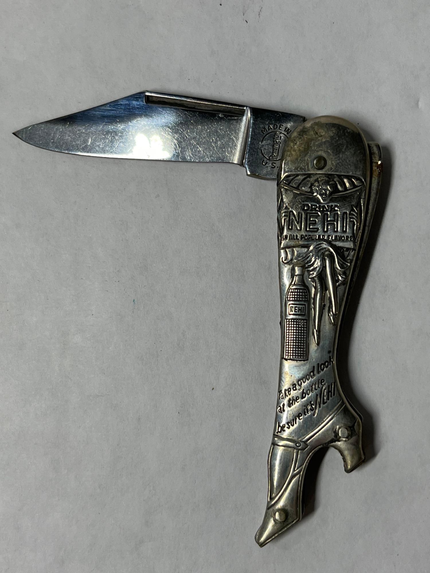 Remington Nehi Advertising Boot Knife: 2 inch blade.