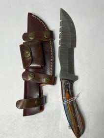 Damascus Blade Bowie Knife