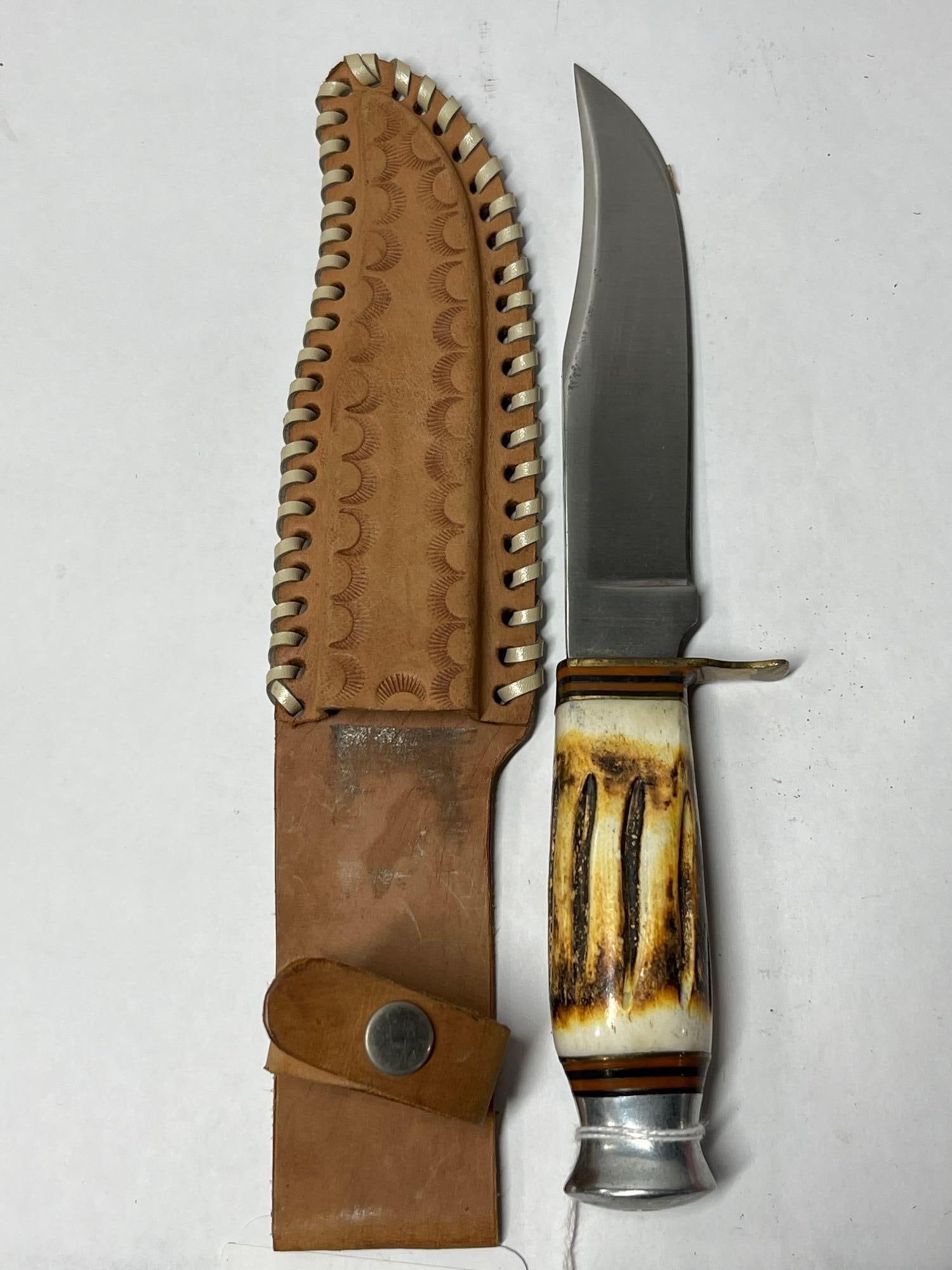 Handmade Stag Horn Handle Hunting Knife (1 of 7)