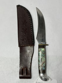 JC Higgins Mother of Pearl Fixed Blade Knife