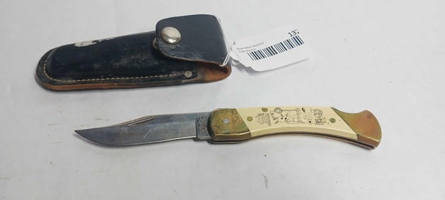 Schrade Limited Edition Lube and Oil Folding Knife