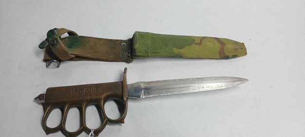 US 1918 Brass Knuckles Dagger