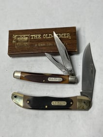 SCHRADE OLD TIMER POCKET KNIVES LOT OF 2