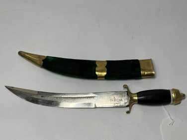 Gold Collectors Indian Curved Blade Dagger