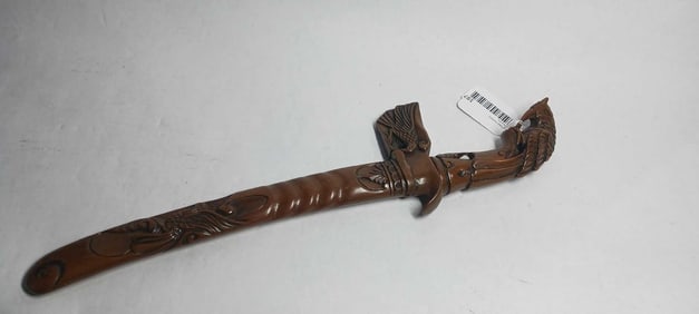 Hand Carved Cockatoo Sword