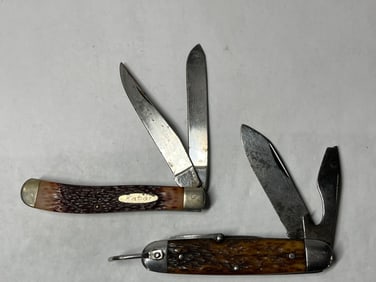 Kabar and USA Multi Blade Pocket Knives