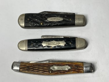 Sabre, Case, and Dunlap Pocket knives