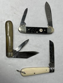 WADE & BUTCHER, SOLINGEN AND SVANE OTTER POCKET KNIVES