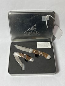 Gerber Folding and Fixed Blade Knife Set
