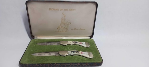 Indians of the West Frost Cutlery Knife Set