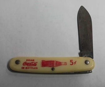 Drink Coca Cola 5 cent Advertising Knife