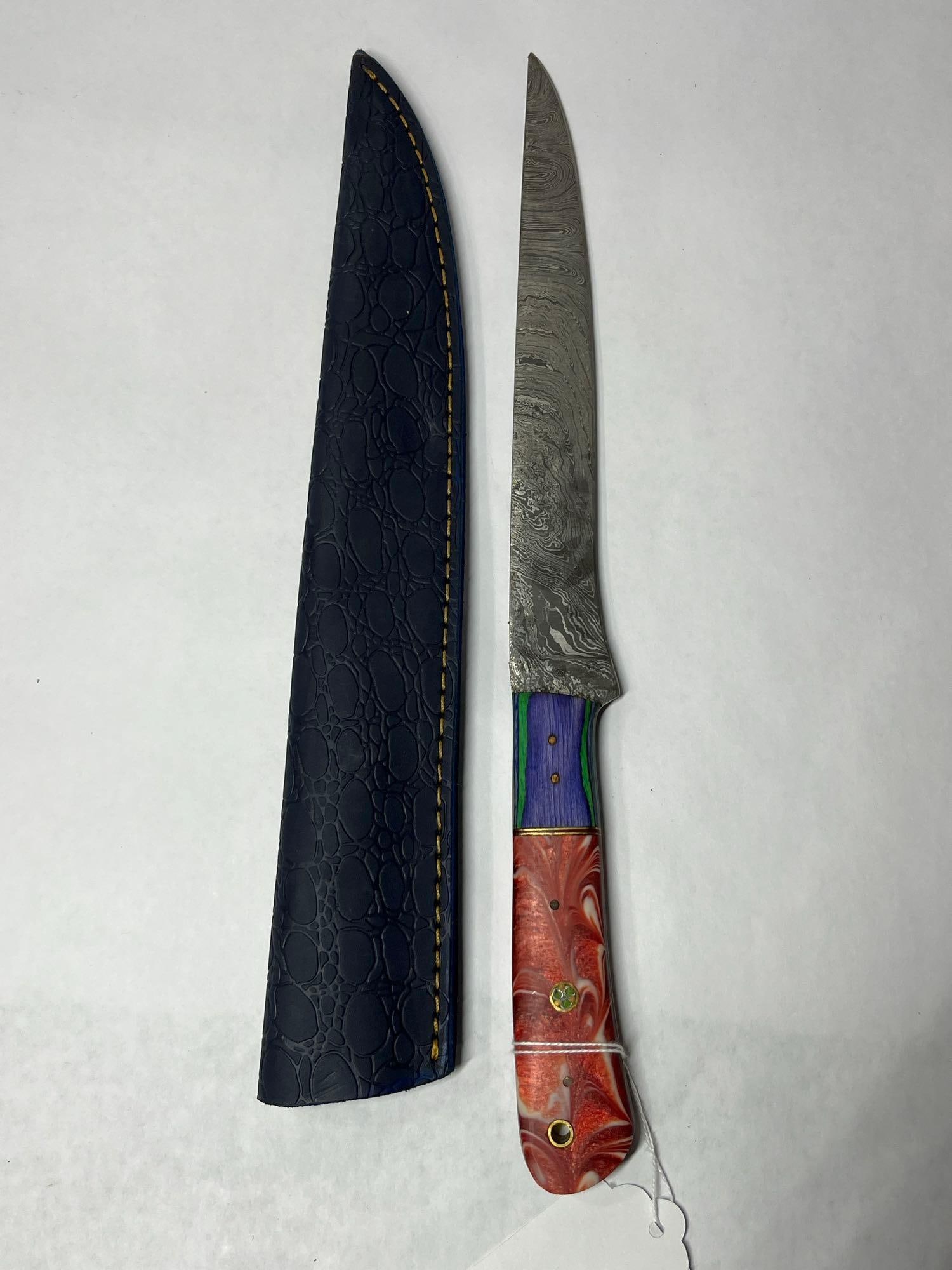 Damascus Blade Kitchen Knife (1 of 3)