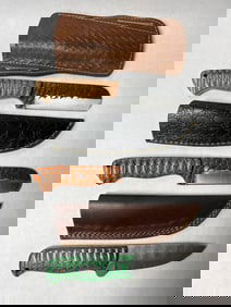 3 Hand Forged Damascus Blade knives