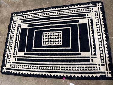 Handwoven Geometric Kilim Floor Rug
