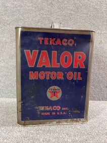 Texaco Valor Motor Oil Two Gallon Can