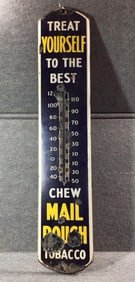Mail Pouch Porcelain Thermometer