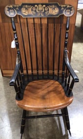 Hitchcock Mahogany Rocking Chair
