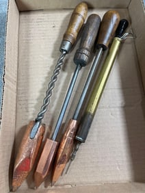 Soldier Irons W Brass Tips & Brass Air Pump