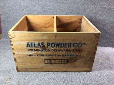 Atlas Explosives Sectioned Crate