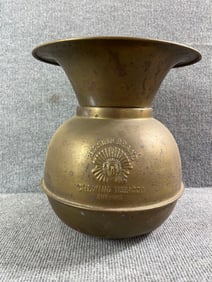 Redskin Tobacco Brass Spittoon