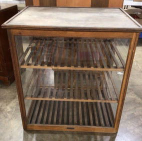 Oak Country Store Pie Cabinet