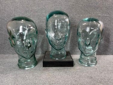 Mercantile Glass Mannequin Heads