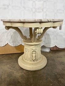 Marble Top Cherub Entry Table