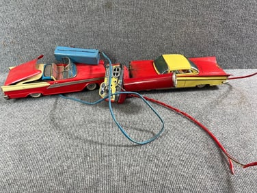 Ford Fairlane & 1959 Buick Tin Remote Control Cars