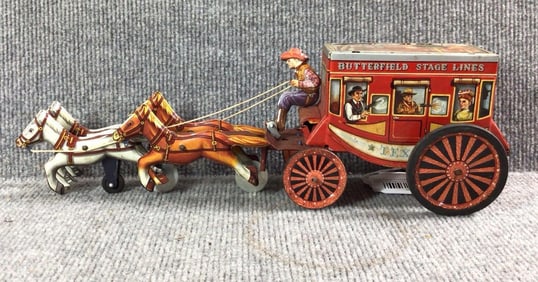 Japan Tin Litho Friction Stagecoach