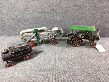 Case Steam Engine, Thresher, and Tanker